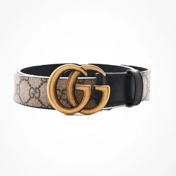 Gucci Supreme MonogramCalfskin Double G Beige, Ebony & Black  display picture 3